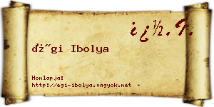 Égi Ibolya névjegykártya