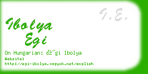ibolya egi business card